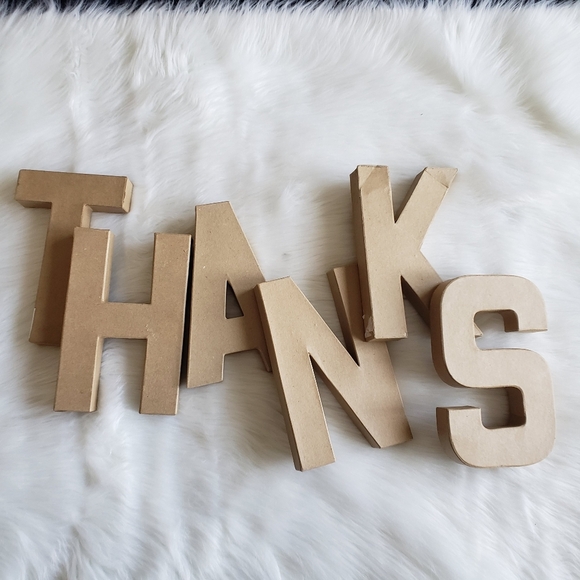 Cardboard Lettering Thank You for Crafts - Picture 6 of 10